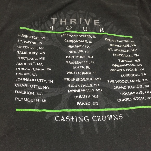 GRAPHIC TEE, CASTING CROWNS, THRIVE TOUR, SMALL - Picture 4 of 6